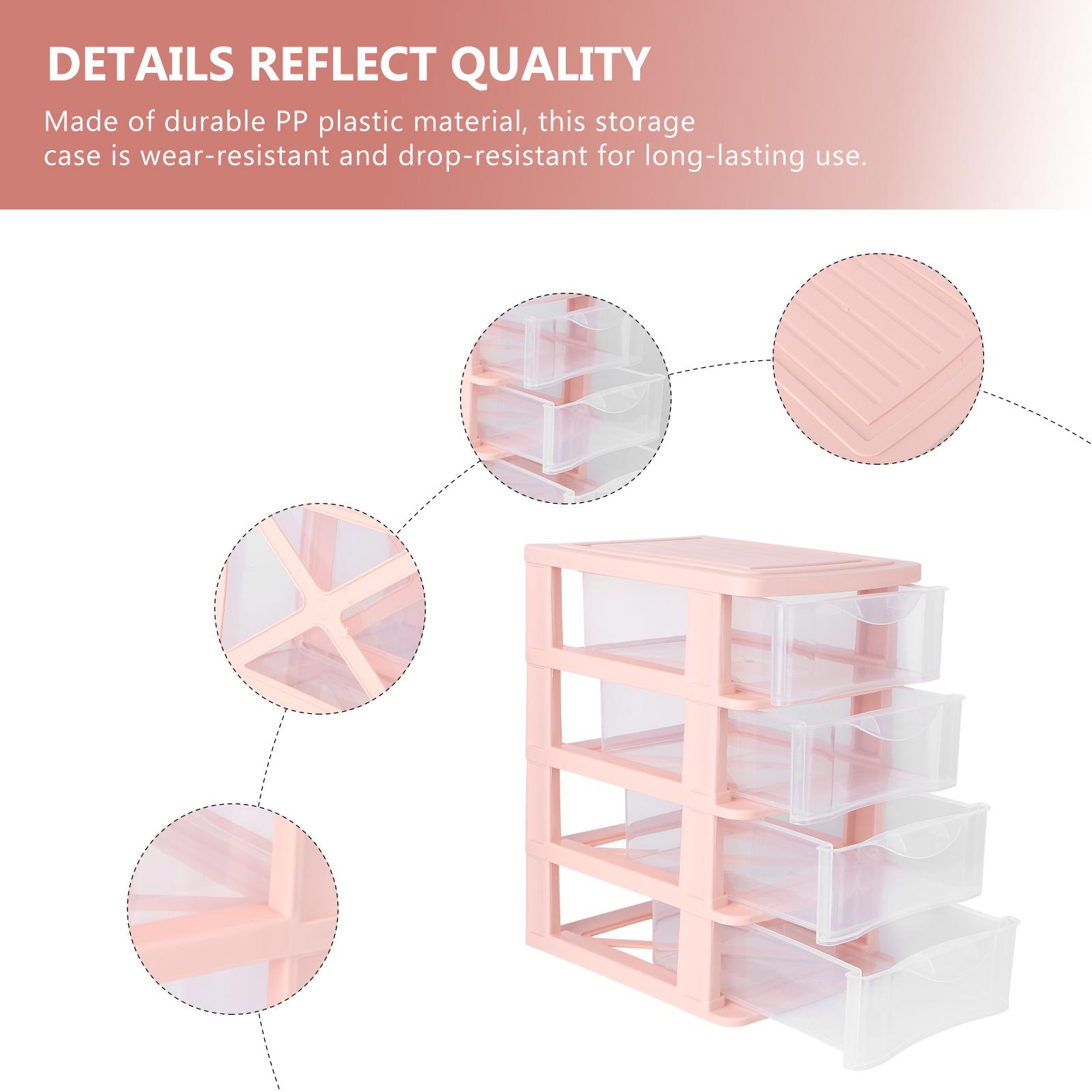 

1Pcs Desktop Drawer Storage Box Transparent Organizer Makeup Holder Makeup Storage Case Tabletop Container 23X17.5X13.5CM
