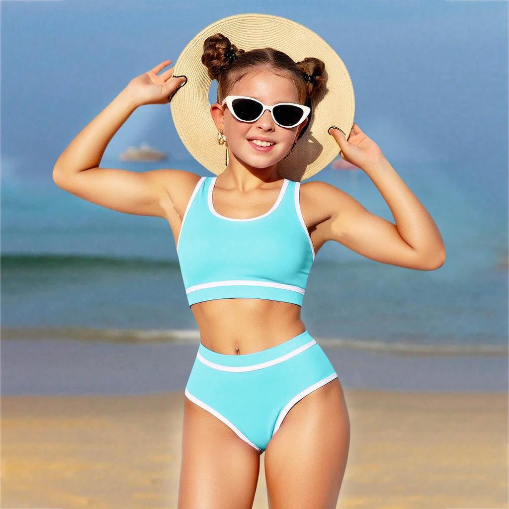Girls' Bikini Set - Teen Swimwear Separate Top & Bottom