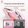 DIVI Official Version Real LiquidIPhone 14 Case, Liquid Silicone Skin-Friendly Full Camera Protection Ultra-Thin Shockproof Anti-Scratch Case, Pink