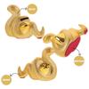 Cute Golden Snake Piggy Bank Unique Desktop Animal Jar Funny Snake Year Ornaments  Collection