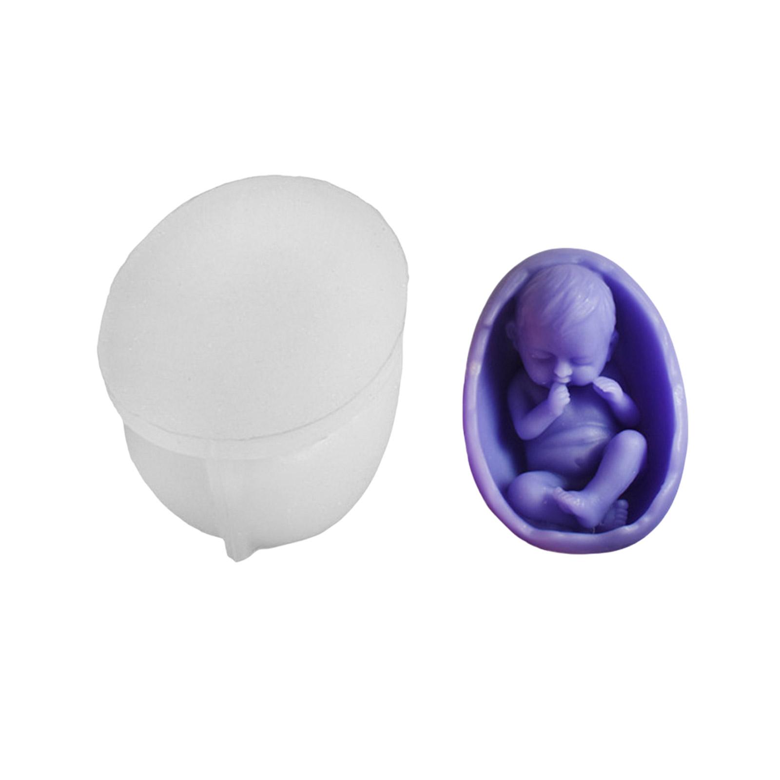 

Eggshell Baby Figurine Silicone Candle Molds for Candle Soap Making Epoxy Resin Silicone Molds Gypsum Silicone Molds