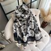 Luxury Winter Cashmere Scarf Women  Design Warm Pashmina Blanket Poncho Scarves Female Shawl Wraps Thick Foulard Bufanda