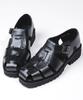 Brenowelt Romantic Fisherman Black Commando Platform Sandals 701