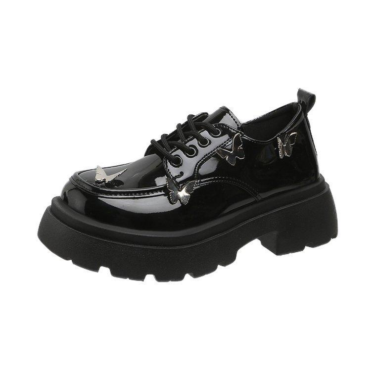 White Thick-soled Shoes Female Fashionable and Comfortable Spring and Summer Heightening British Style Mary Jane Loafers Single Shoes
