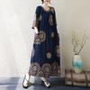 Short Sleeve Plus Size Cotton Vintage Floral New In Dresses for Women Casual Loose Long Summer Dress