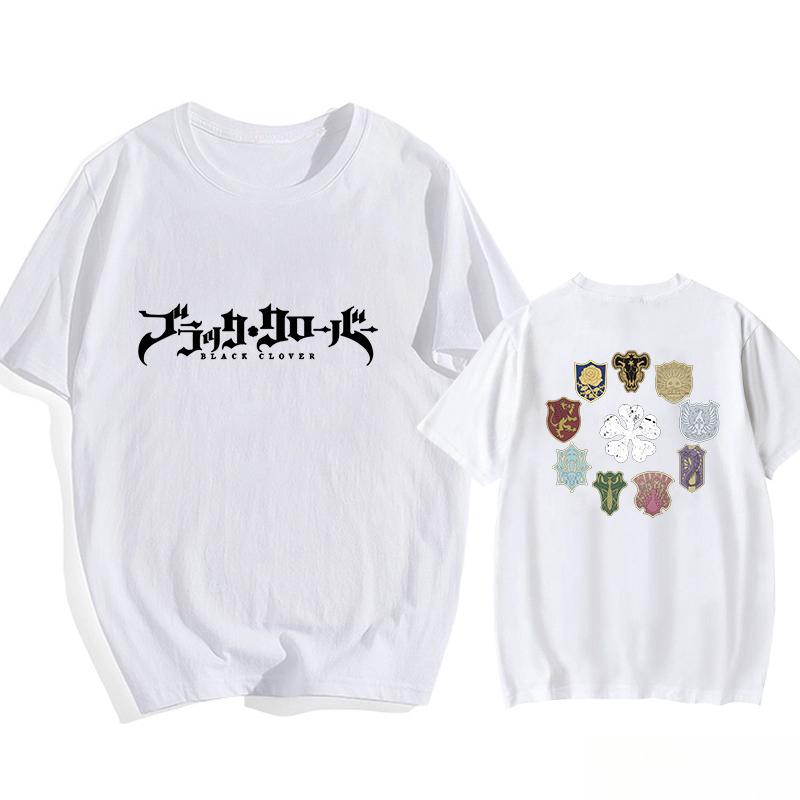 Anime Black Clover Pattern Printed T-shirt Street High Quality Casual T-shirt Anime T-shirt Tops Oversized T Shirt Men Clothing