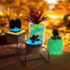500Pcs Glow Fish Tank Luminous Stones Colorful Flowerpot Decorative Stone Garden Pebble  Night