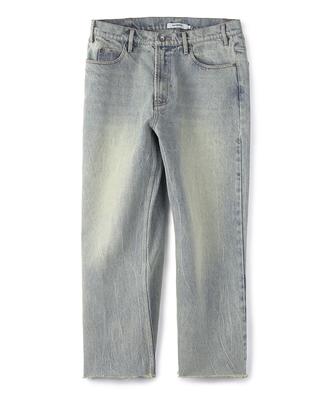 PARTIMENTO Ankle Cutoff Denim Pants Ice Blue