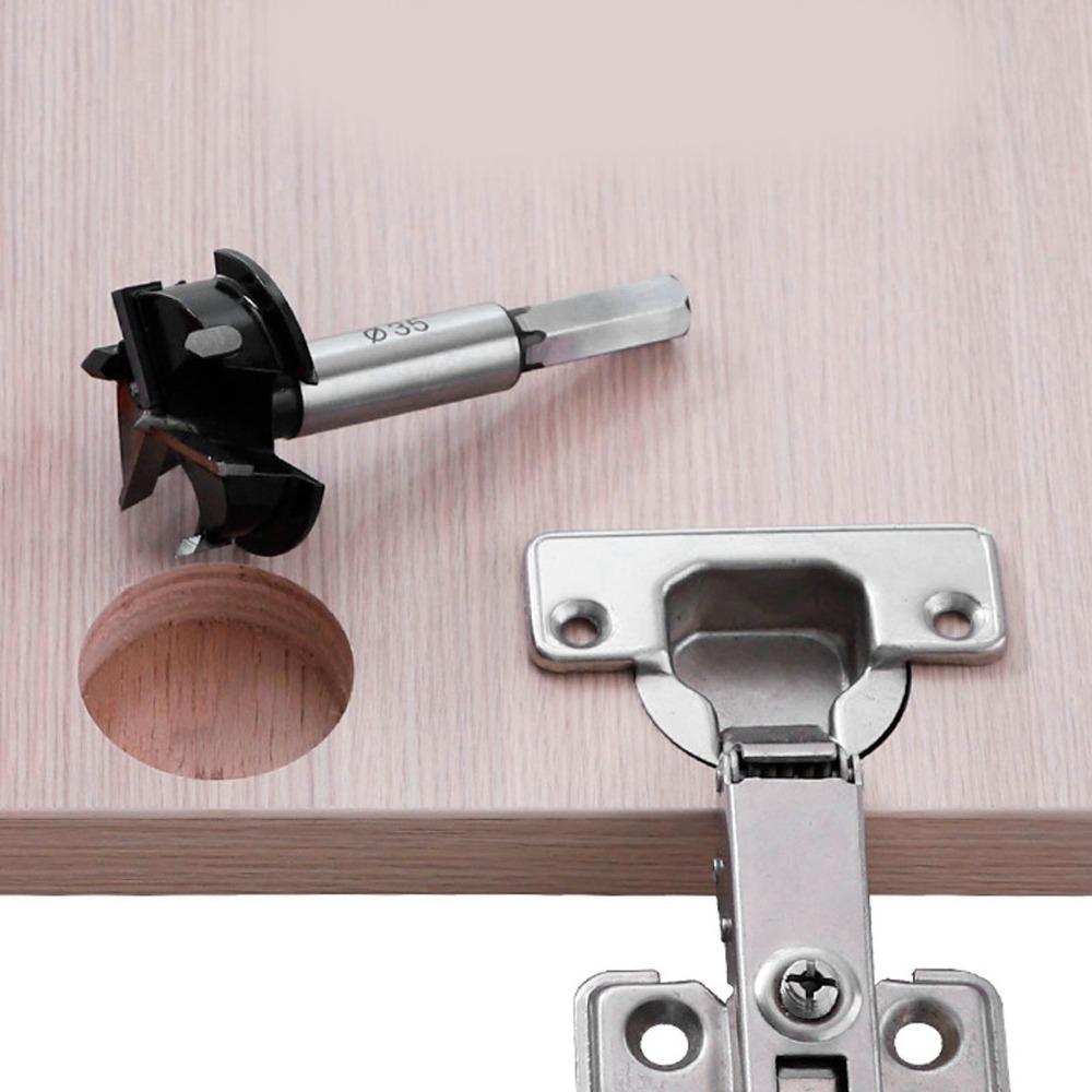 35mm Diameter Forstner Drill Bit 3 Blade Wood Cutter Tool Precision Wood Hole Saw For Woodworking