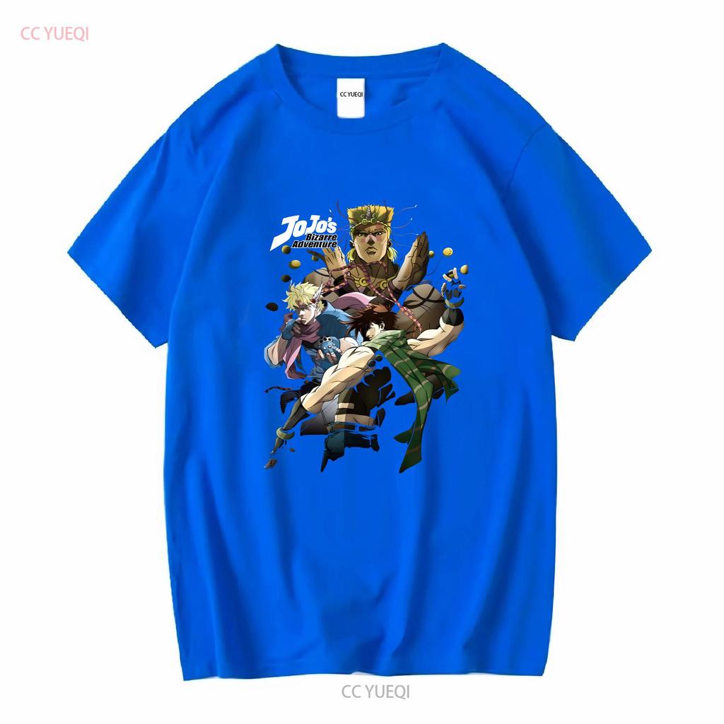 Jojos Bizare Adventure Adult New T Shirt Joseph Joestar Collage of Characters long or short sleeves vintage Washed Stretched