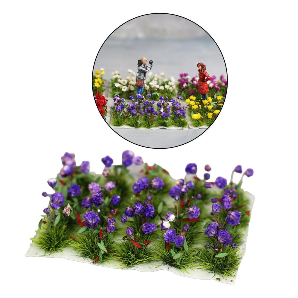 DIY Flower Cluster Model Railroad Architecture Grass Layout Beautiful and Vibrant