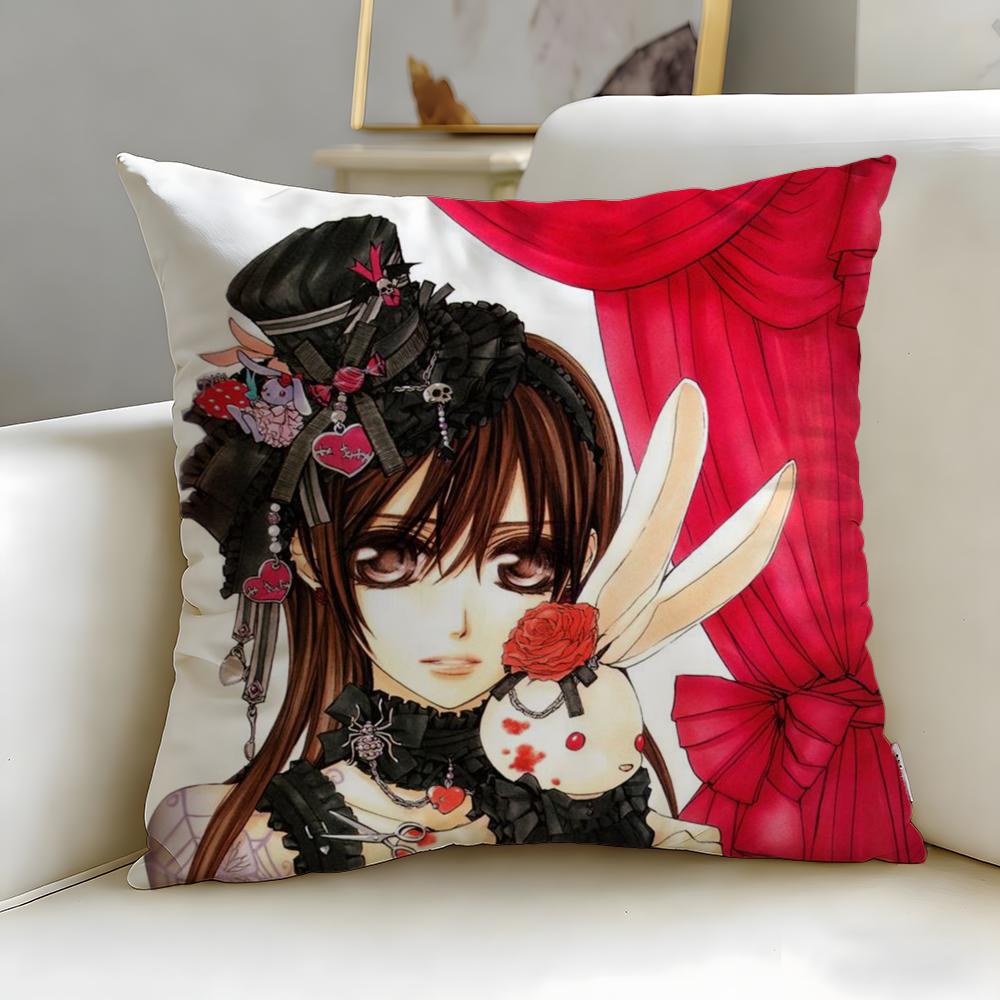 classic anime Vampire Knight Cushion Cover Soft & Easy-Wash Pillow Case – Versatile for Couch, Bed, Travel and Office