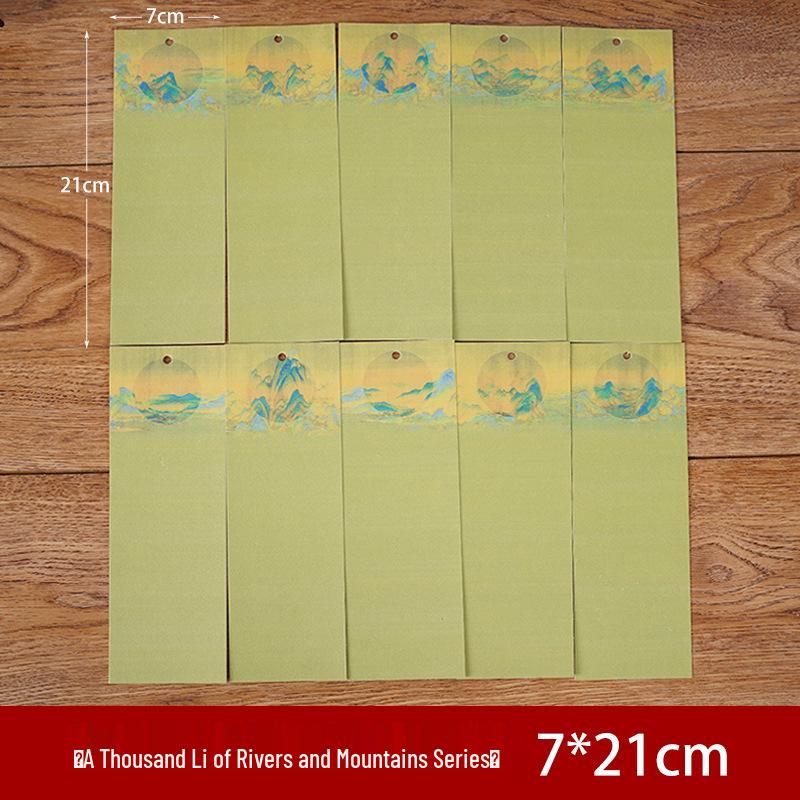 Traditional Chinese Calligraphy DIY Bookmark with Tassel for Students