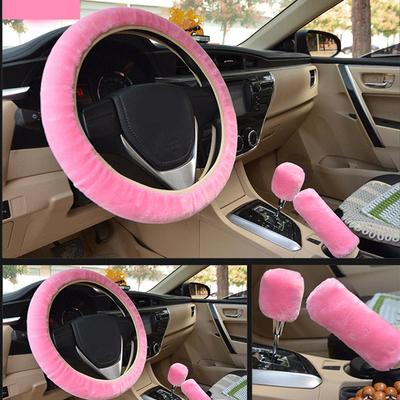 Car Steering Wheel Cover Winter Style Warm Universal Car Handle Warm Cover Set Pull Wheel Wheel J0R0