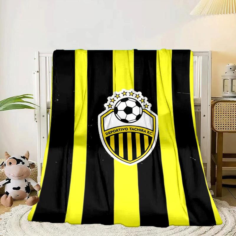 Deportivo Tachira Fc Crest Portable Blanket/Soft Blanket Bedding Blanket Suitable for Travel Camping Living Rooms Offices Sofas Fan Gifts