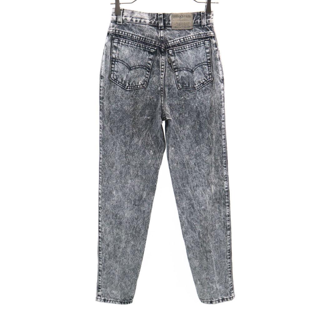 Levi's 80s 900Series Made in USA chemical Denim pants 5 Gray jeans Women Used