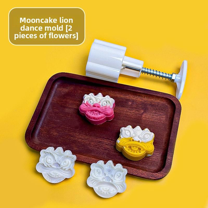 New Mid-Autumn Festival Ice Skin Mooncake Molds, Hand-pressed Embossed Mung Bean Cake Molds, and Household Baking Pastry Molds