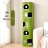 Multi-Layer Cat Climbing Tree with Scratch Board and Nest