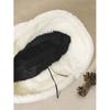 Daiso Soft Fur Bucket Hat Ivory