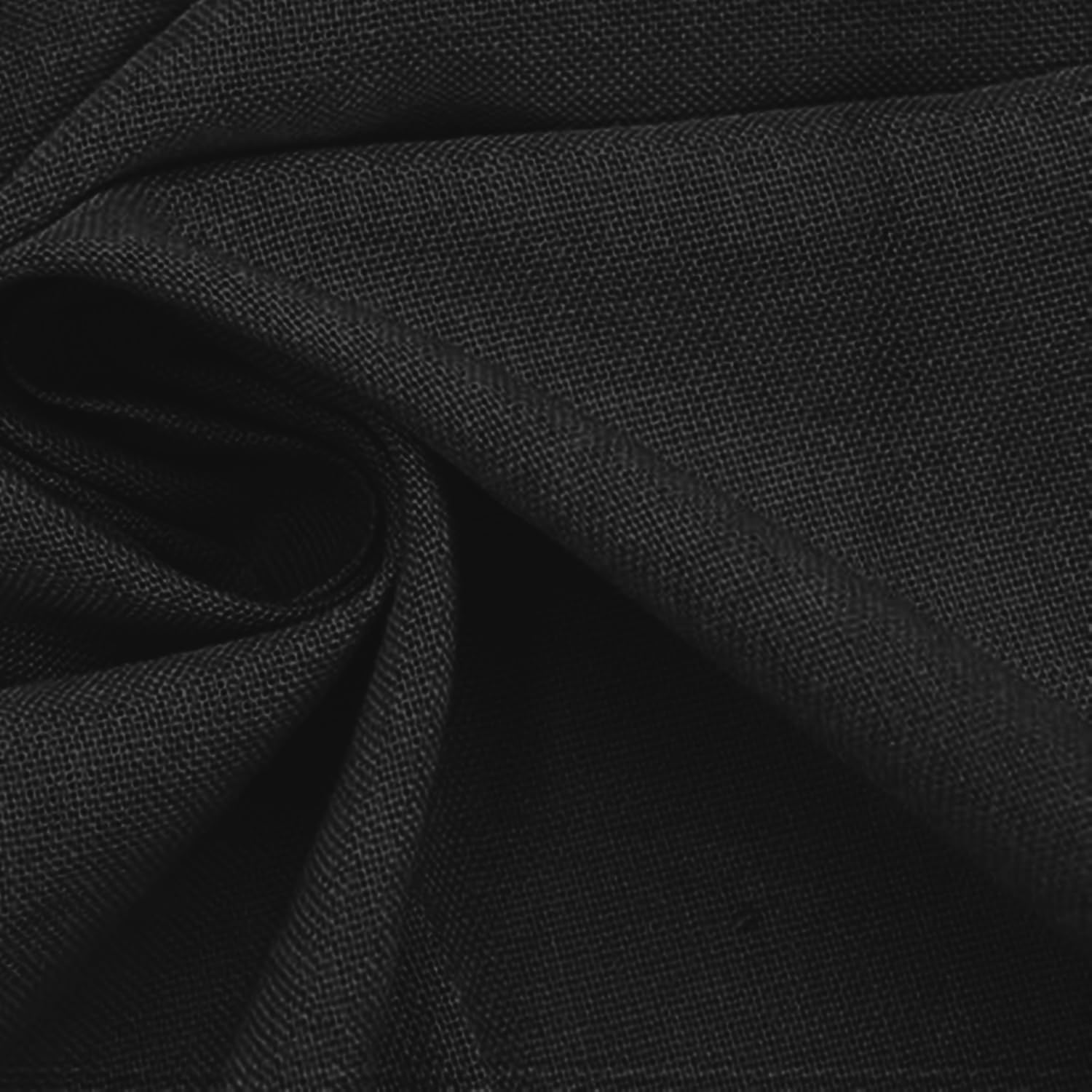 

Cotton Oxford Approximately 140cm Solid for Sewing [moonfarm] Fabric, Black, 100% Cotton, Thin, Wide, Color, (3m) чёрный