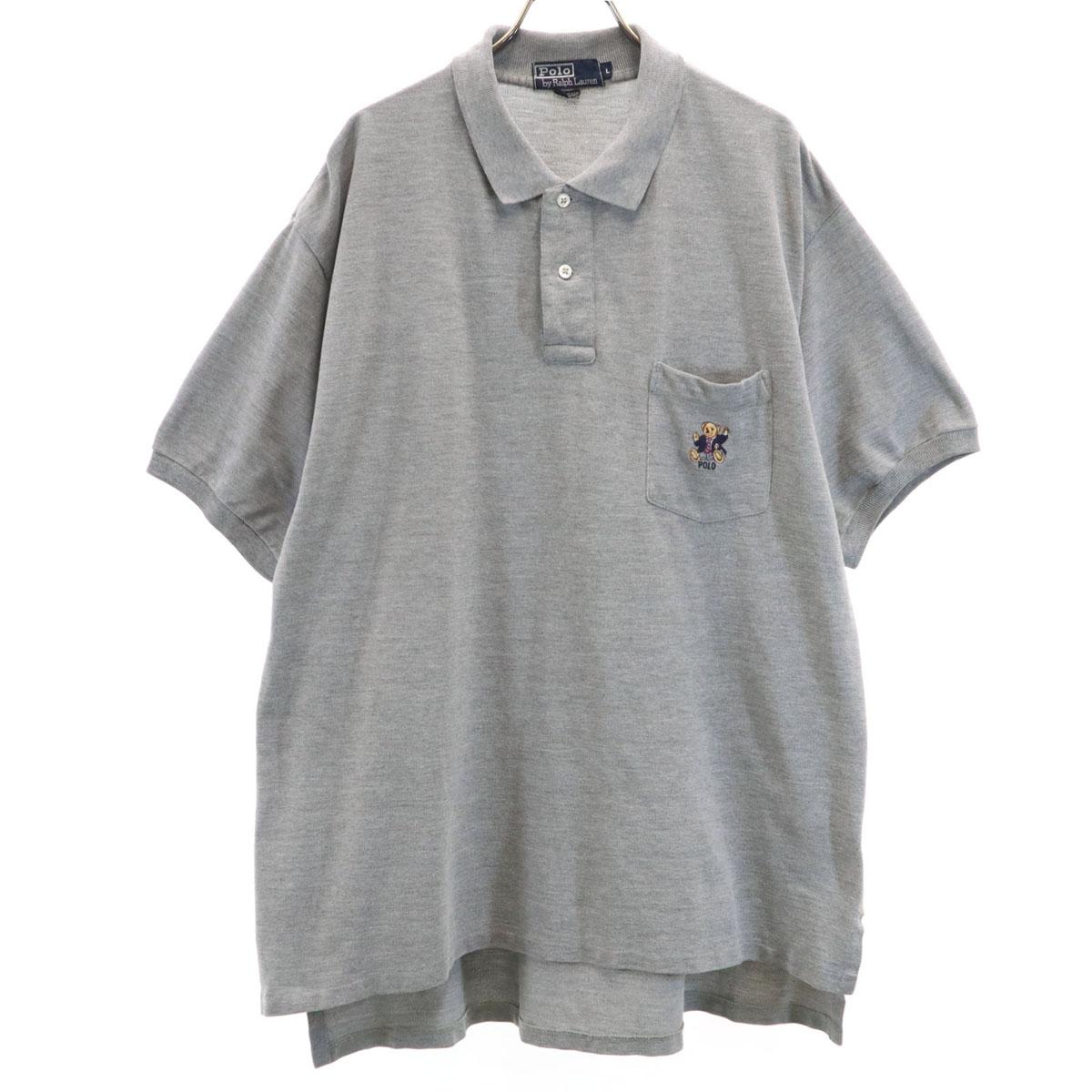 

Поло от Ralph Lauren Сделано в США Вышивка Polo Bear Футболка поло с коротким рукавом Мужская Б/у