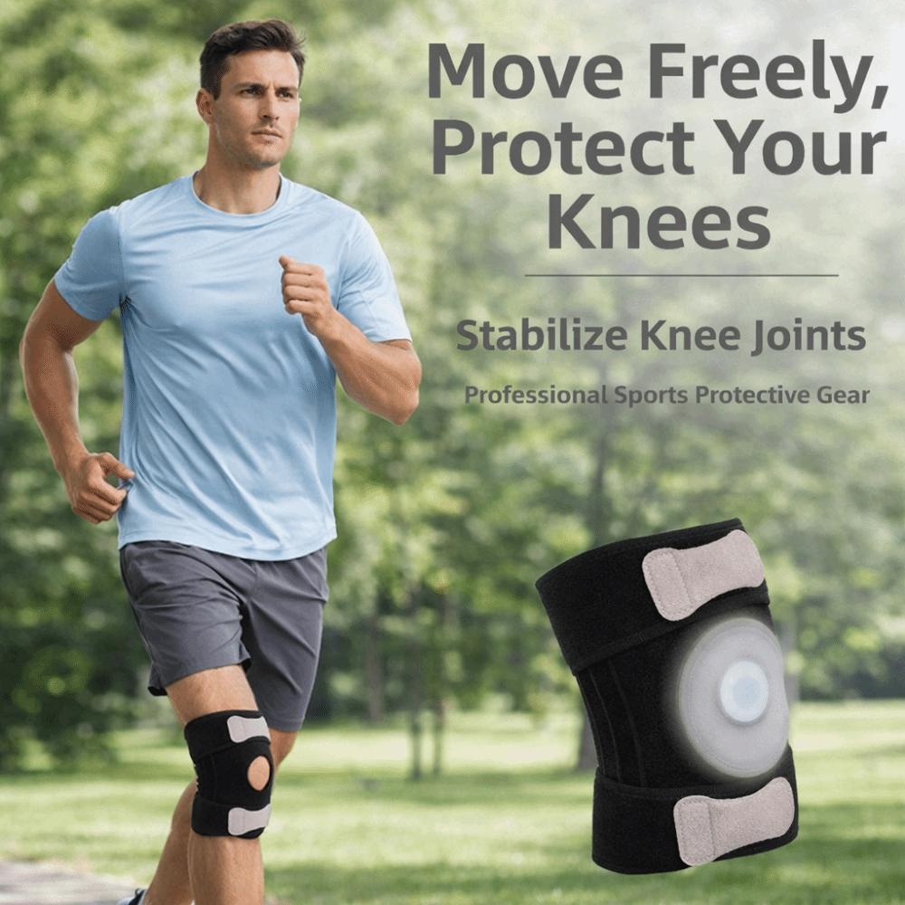 Anti-Rutsch Sport-Knieschoner Atmungsaktive Kniebandage Stabilisierende Unterstützung Knieschoner Protector Laufen