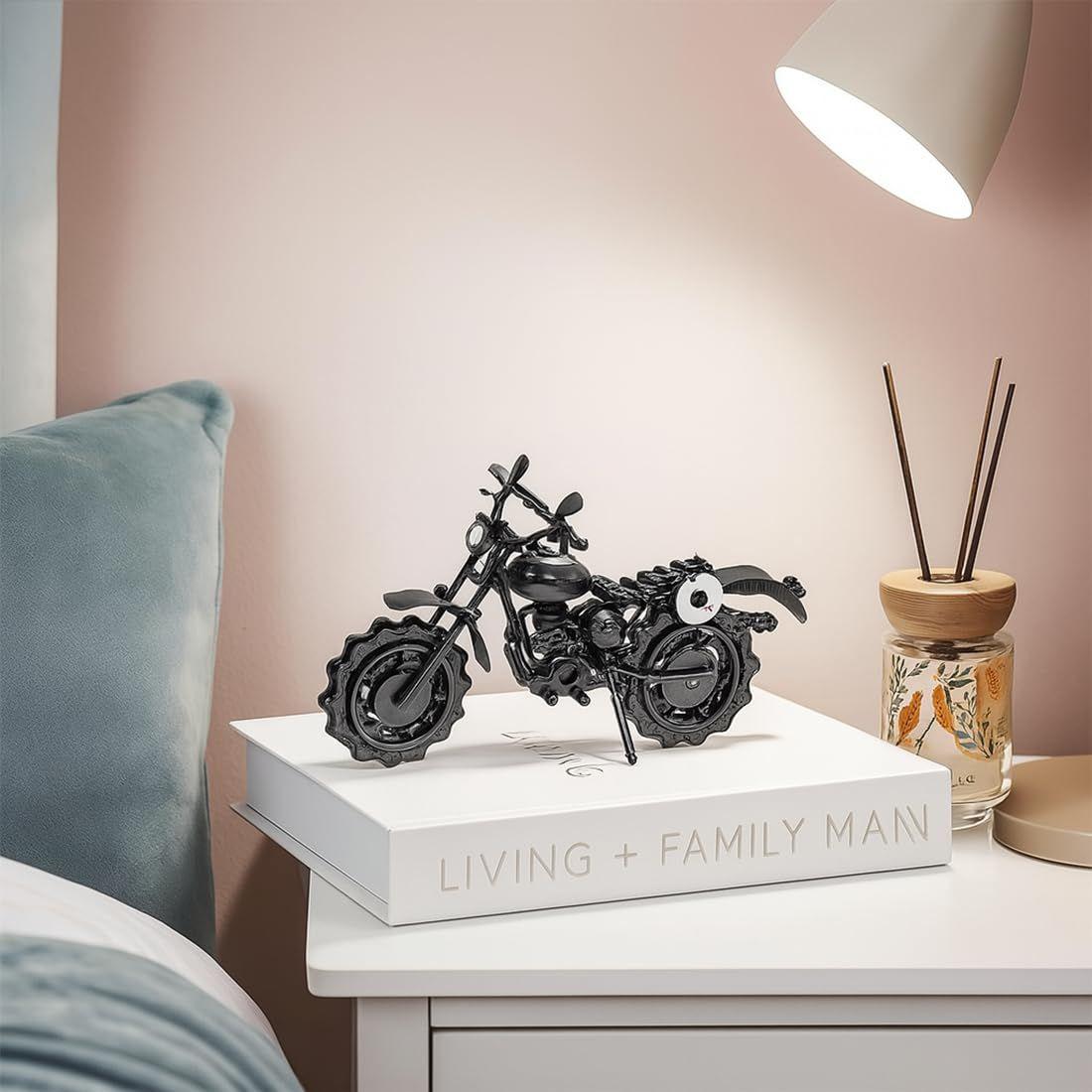 

Подарки для мотоциклистов мужчин Уникальные, Подарки на день рождения для мужчин и женщин мотоциклистов, Винтажный декор для дома и офиса, Мотоциклетное искусство из металлолома