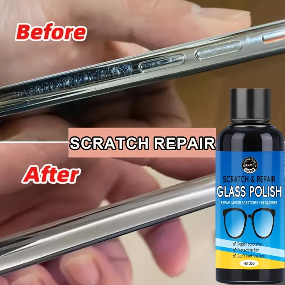 Miracle Glass Scratch Repair Kit - Suitable for Glass, Metal, Ceramic, Plastic, Acrylic, and More - Restores Scratches In Second