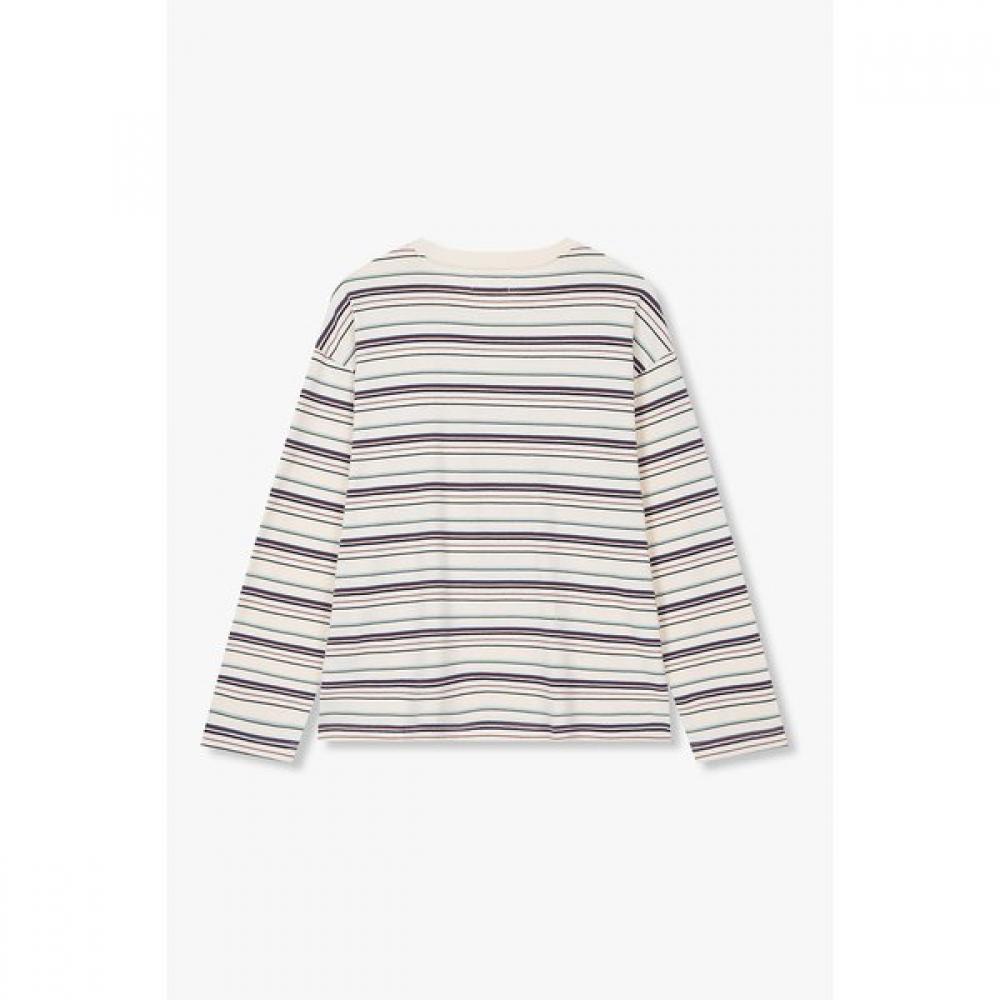 MulTi STripe Long Sleeve T shirT sTudio Tomboy  9176122976 