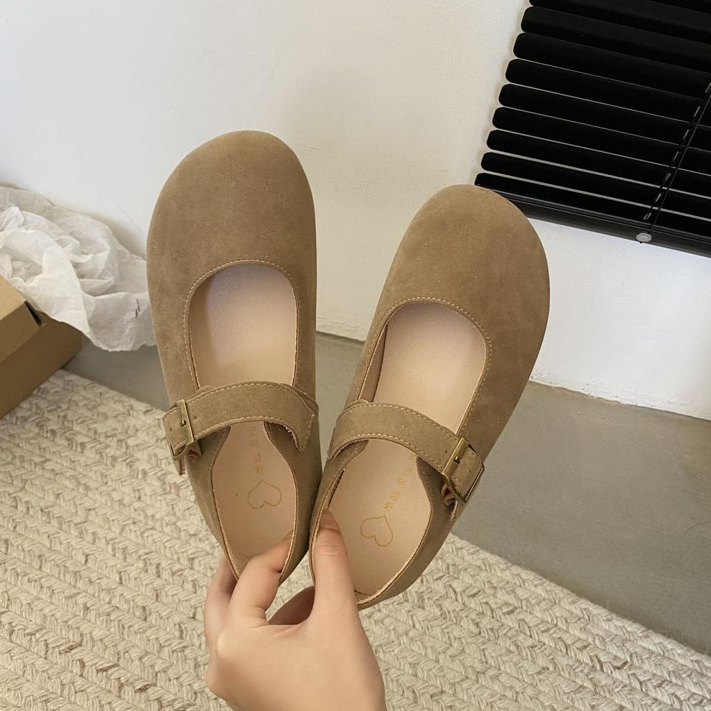 Soft Sole Versatile Women's Mary Jane Shoes Spring and Summer New Retro Gentle Fairy Style Casual Shallow Mouth Single Shoes Woman