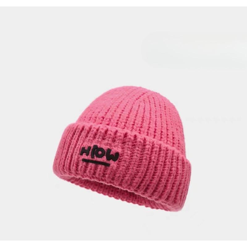 Knitted Hat Autumn and Winter Style Women's Wool Hat Showing Face Big Head Circumference  Versatile Hat Ear Protection and Warm Korean Wool Hat