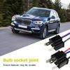 3/1Pairs 9003 H4 Bulb Socket Wiring Harness Headlight Male Plug Adapter Connector Head/Mother Head ABS+Copper Wire Pig Tail