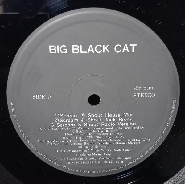 

12inch Record BIG BLACK CAT - Scream & Shout NONE Not On Label Japan Soul/Funk Used