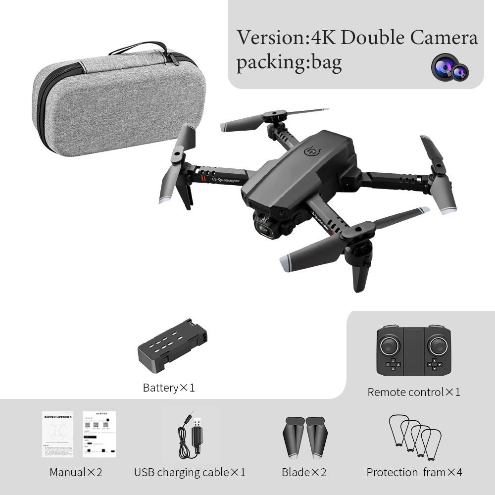 New XT6 Mini Drone 4K 1080P HD Camera WiFi Fpv Air Pressure Altitude Hold Foldable Quadcopter RC Dron Kid Toy Boys GIfts