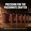 6pcs Aluminum Oxide Sandpaper Roll 120 Grit Sanding Belts Long Tube Sandpaper Ring  Woodworking