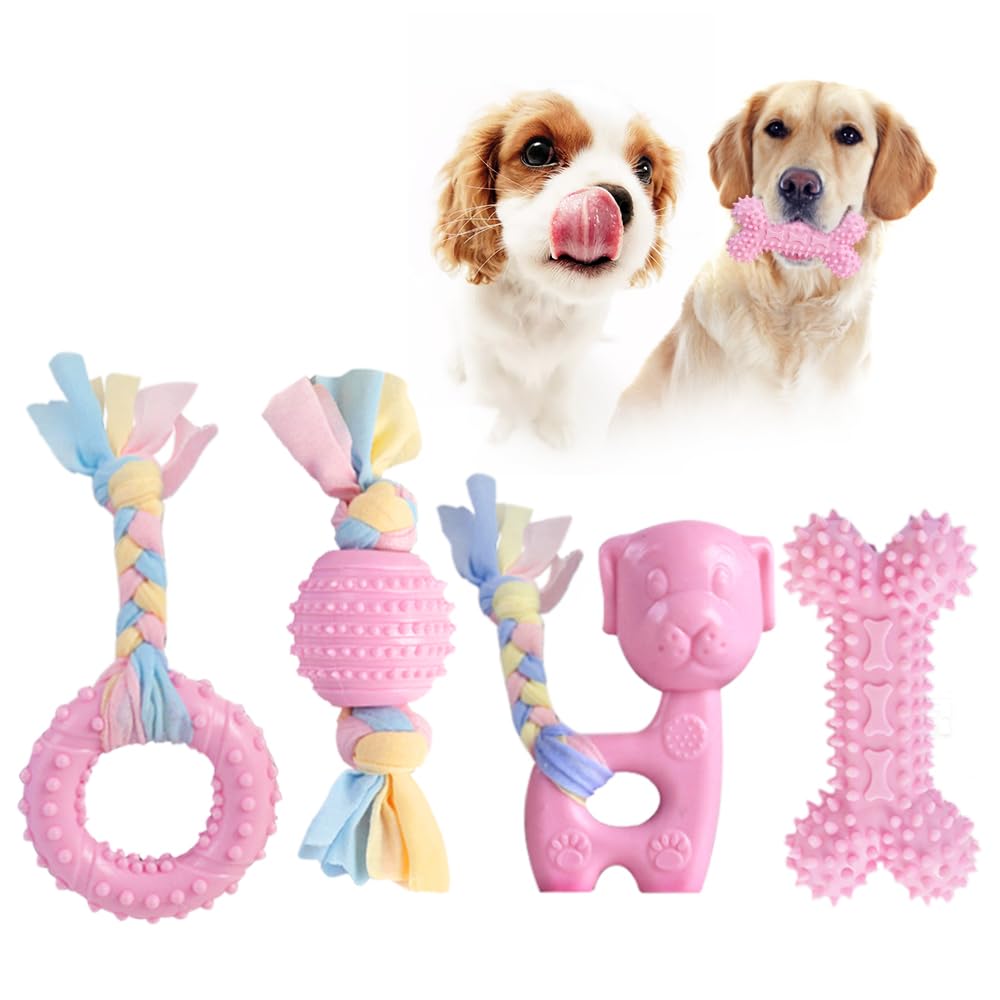 QearFunXD Toys for Natural Suitable for Small Dogs and Pet Dog Chewing Wide Stress Distracts Safe Dogs, Rubber, Sound-making Toys, Puppies, Supplies,