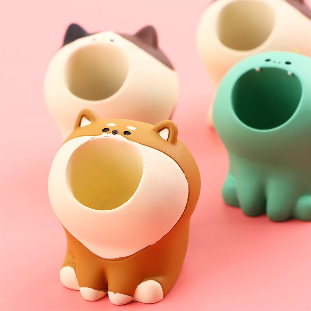 Resin Pencil Holder Cute Animals Desk Organizer Pen Holder Pen Organizer Pen Storage Stand