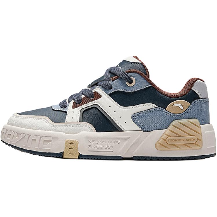 

Anta Comfortable Fashionable Non-Slip Wear-Resistant Low-Top Kids Skate Shoes Kids Sneakers Gray White Blue 312448011-2 33