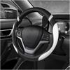 Car Steering Wheel Cover, 15 Inch Premium Leather Breathable Non-Slip Wheels Wrap, Universal Auto Comfortable Steering Wheel Protector For SUV Truck
