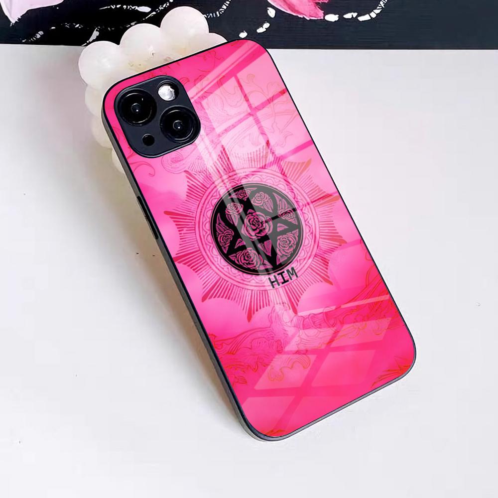 His I-Infernal M-Majesty Phone Case For IPhone 17 Pro Max 16 15 14 Pro Max 13 11 X Xs Xr 8 7Plus Glass Cover