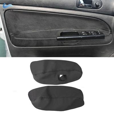 Pro VW Passat B5 1998 1999 2000- 2005 pouze LHD 4-dveřový Interiér vozu Panel loketní opěrky předních dveří Kryt obložení Semišová kůže černá nit