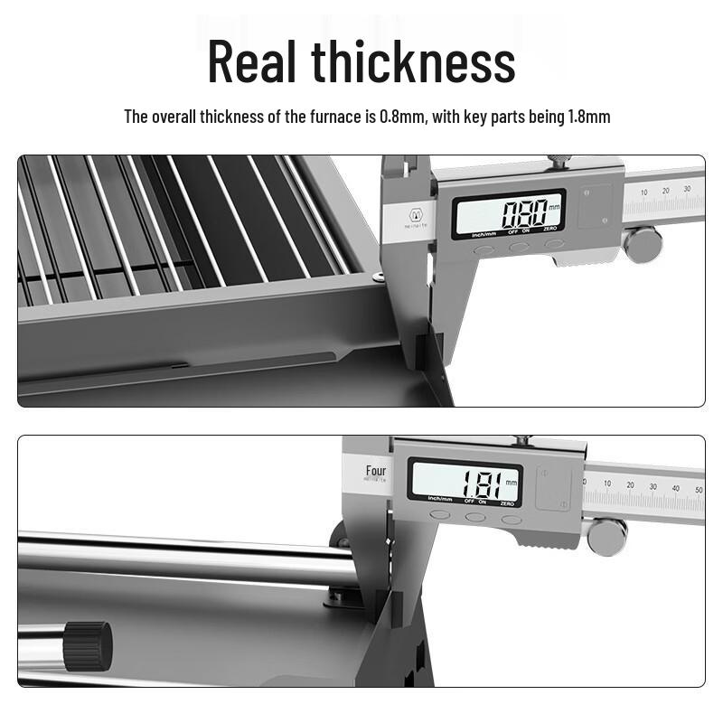 Iron Curtain Cloud Large Outdoor Folding Portable BBQ Grill