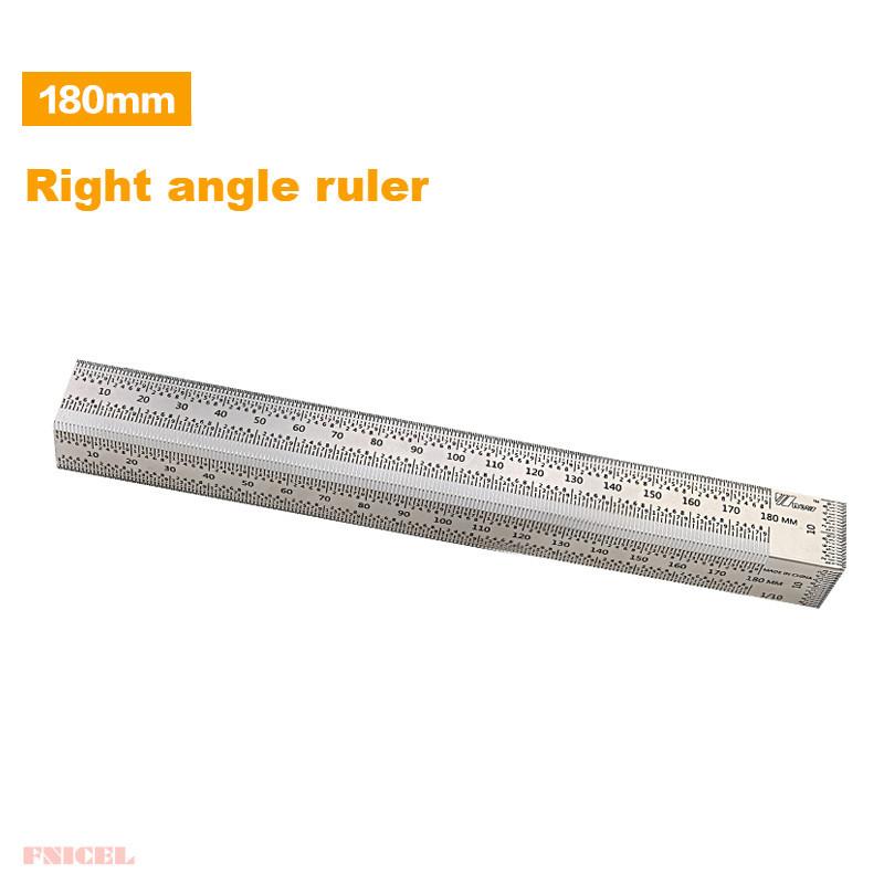 High-Precision Scale Ruler T-Type Hole Ruler Stainless Woodworking Scribing Mark Line Gauge Carpenter Measuring Tool