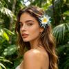Yousheng Large Artificial Flower Hair Clip Women Non-Slip Side Hair Clamp Decorative Floral Hairpin Vacation Weddings Party Hair Accessories