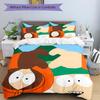 South Park Cartoon Print Print 3Pcs Bedding Set,Duvet Cover with 2 Bedro,Pillowcase Home Birthday Gift