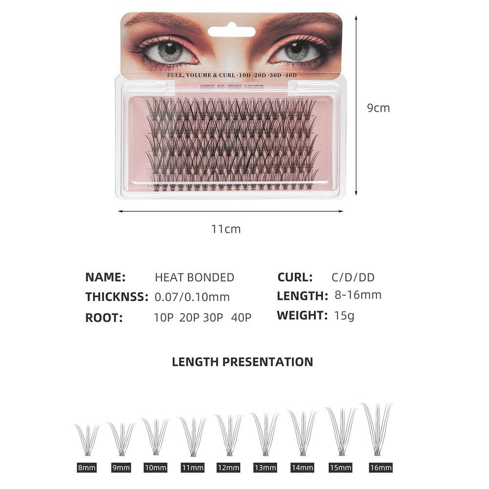 Tool Volume Fluffy False Eyelashes C Curl Professional Grafting Individual Cluster EyeLashes
