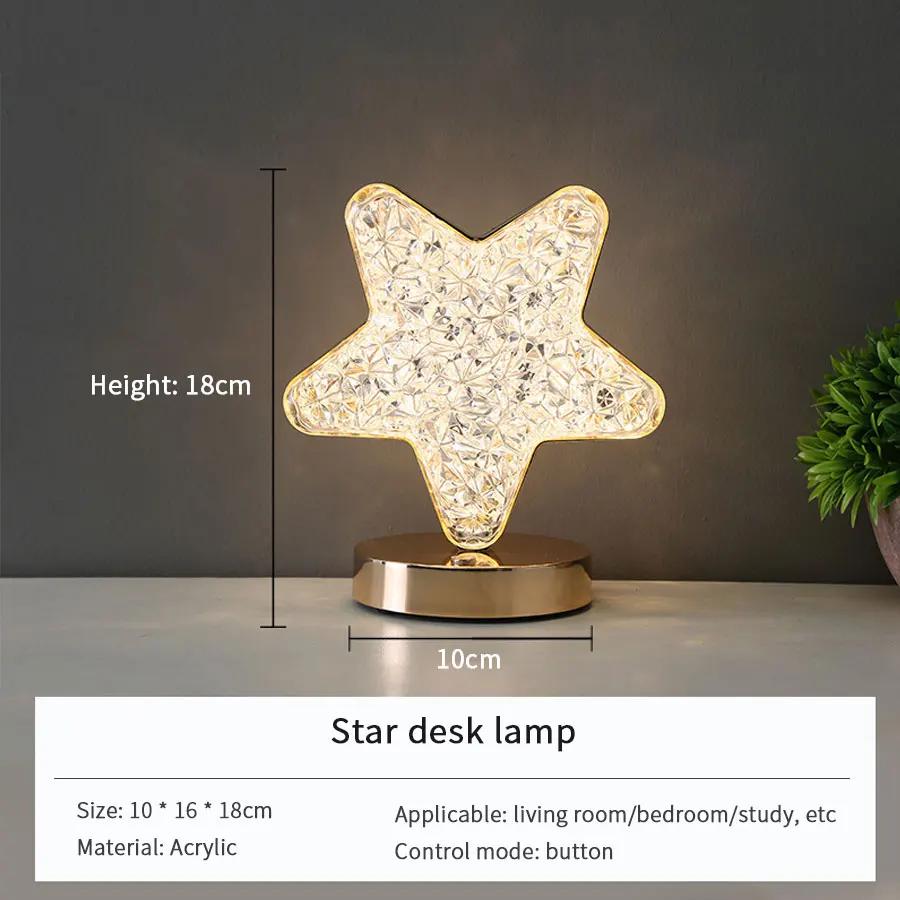 Led Moon Star Tree Topper Light Decorative Night Light With Multiple Lighting Modes Christmas Tree Lamps Ornament For Festivals