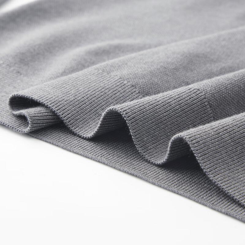 FIRS Men's Wool Blend Long-Sleeve Contrast Polo Shirt