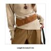 Luxurious Matte Finish Wide Belt PU Waistband Slimming For Women Retro Clasp Two Color Option Easy Styling