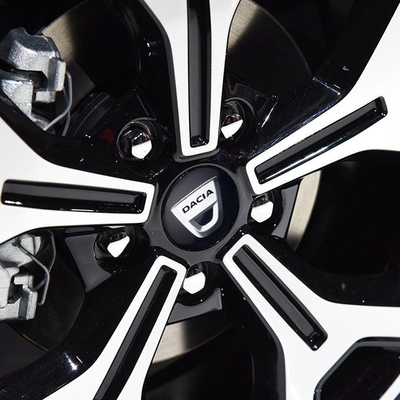 AAYE1 4pcs 56MM Car Wheel Center Cover Stickers Hub Cap Decal For Renault DACIA Fluence 2 Scenic Duster Logan Clio Trafic Zoe Duster